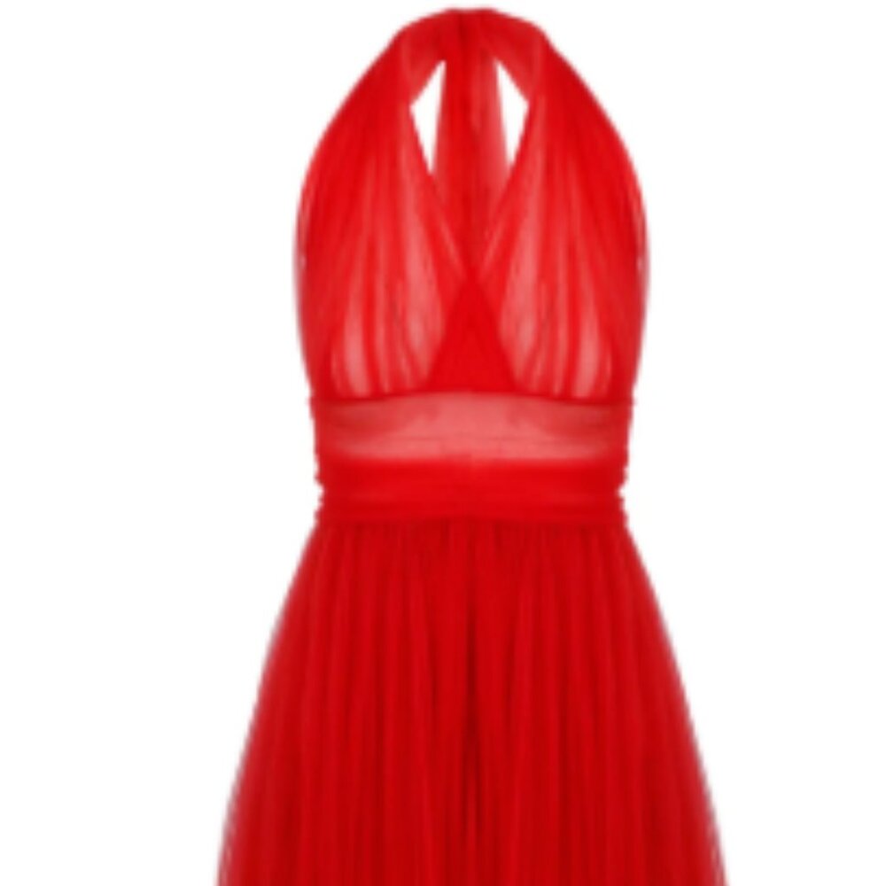 Dolce & Gabbana Red Calf-Length Dress